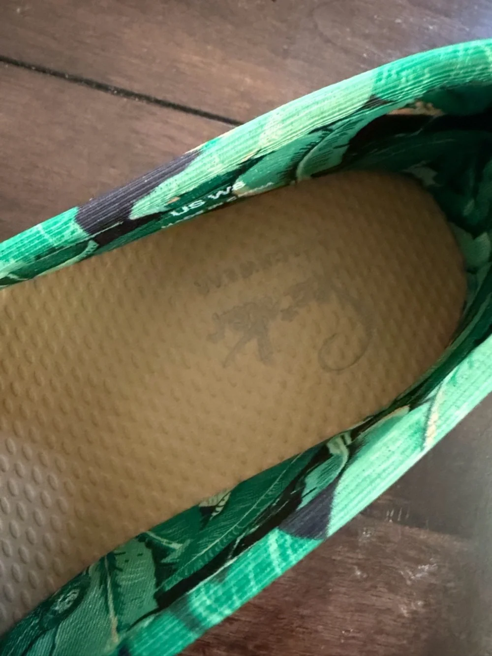 Sea Star Beachwear Green Tropical Slip-On Shoes
